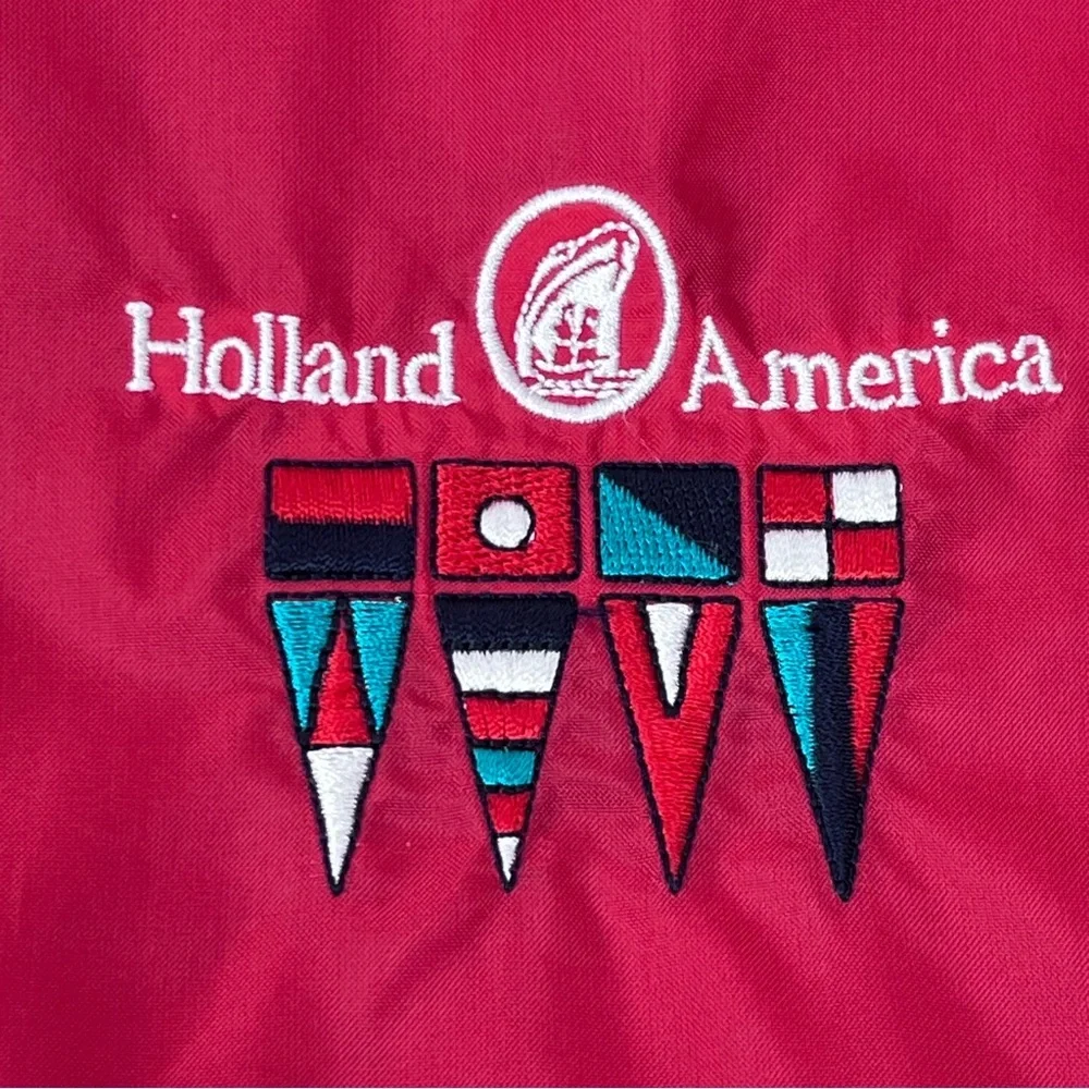 Holland America Cruise Line Men's Logo Lightweight Windbreaker Size L; Travel